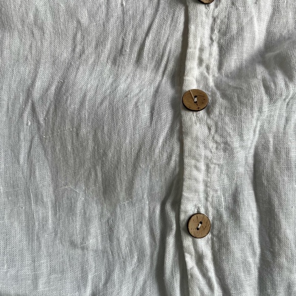 White Linen Beach Cover - Picture 2 of 3